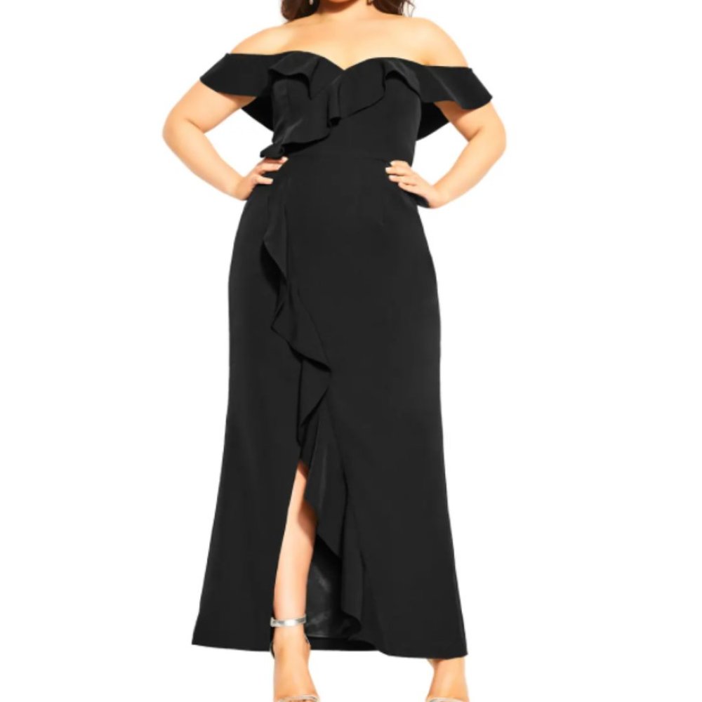 City Chic Savannah Maxi Dress Size 20